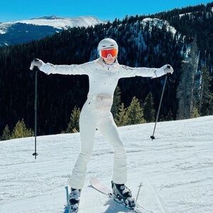 Perfect Moment Qanaq One-Piece Ski Suit (Women's) White Star Collar - XS